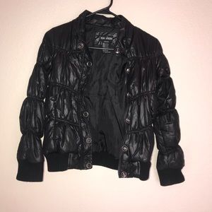 Me Jane Black Puffer Winter Jacket size 10-12